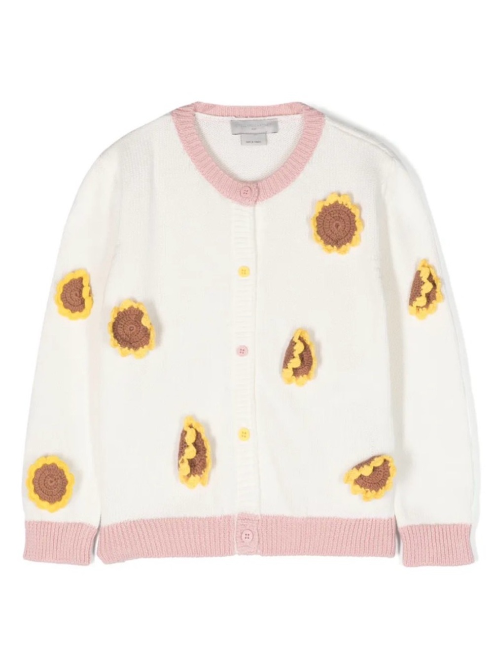 Stella McCartney Sunflower Embellished cotton cardigan